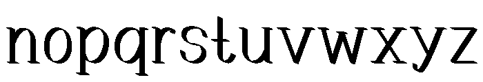 Elegance Serif 46 Font LOWERCASE