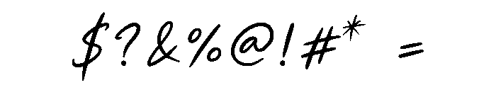 Elegance Signature Font OTHER CHARS