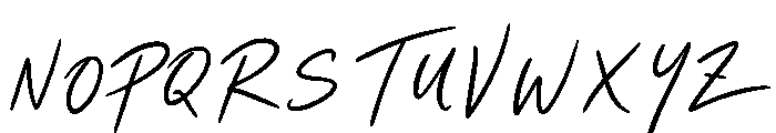 Elegance Signature Font UPPERCASE