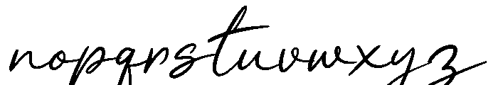 Elegance Signature Font LOWERCASE