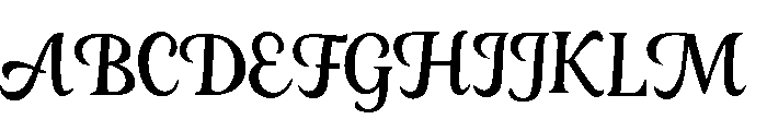 Elegancy Slant Font UPPERCASE