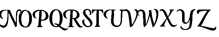 Elegancy Slant Font UPPERCASE