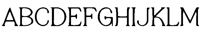 Elegant Assimetric Font UPPERCASE