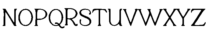 Elegant Assimetric Font UPPERCASE