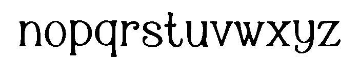 Elegant Assimetric Font LOWERCASE