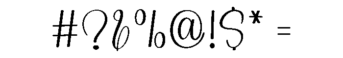 Elegant Autography Font OTHER CHARS