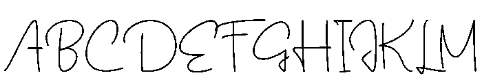 Elegant Document Font UPPERCASE