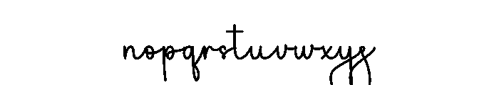 Elegant Document Font LOWERCASE