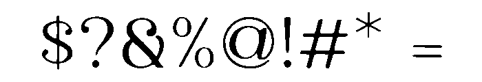 Elegant Fashion Font OTHER CHARS
