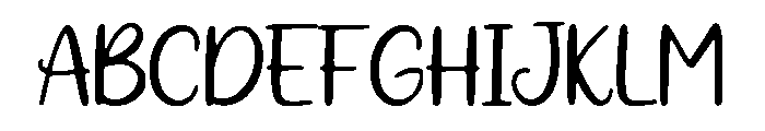 Elegant Handwritten Font UPPERCASE