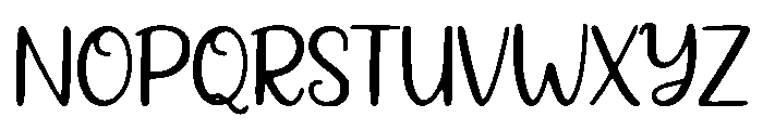 Elegant Handwritten Font UPPERCASE