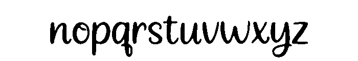 Elegant Handwritten Font LOWERCASE