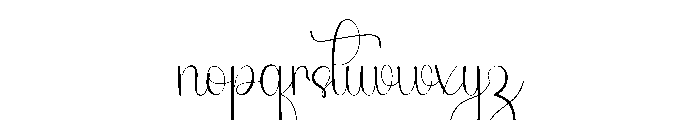 Elegant Magnolia Font LOWERCASE