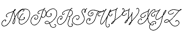 Elegant Rings Bold Font UPPERCASE