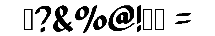 Elegant Sans Regular Font OTHER CHARS