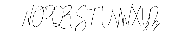 Elegant Signature Regular Font UPPERCASE
