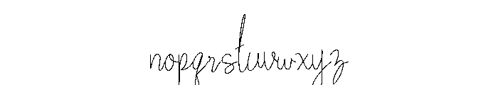 Elegant Signature Regular Font LOWERCASE