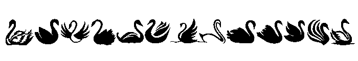 Elegant Swan Set Font UPPERCASE