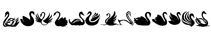 Elegant Swan Set Font LOWERCASE