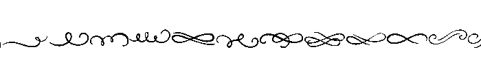 Elegant Swirl Dividers Font UPPERCASE