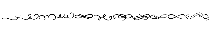 Elegant Swirl Dividers Font LOWERCASE
