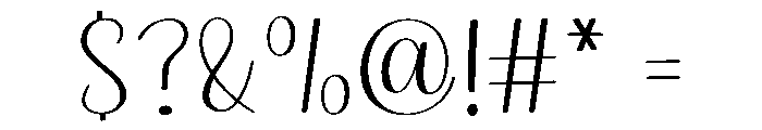 Elegant Wednesday Font OTHER CHARS