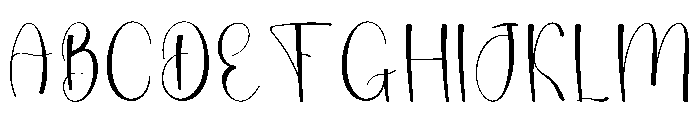 Elegant Wednesday Font UPPERCASE