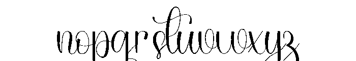 Elegant Wednesday Font LOWERCASE