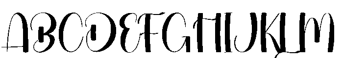 Elegant Wonderful Font UPPERCASE