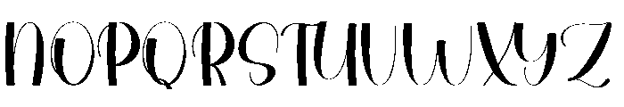 Elegant Wonderful Font UPPERCASE