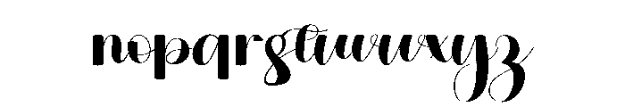 Elegant Wonderful Font LOWERCASE