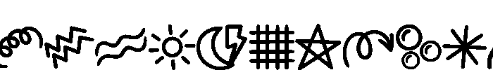 Element Doodle Font UPPERCASE