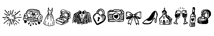Elements Wedding Font UPPERCASE