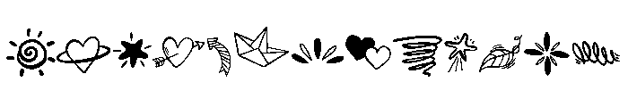 Elements drawing Font UPPERCASE