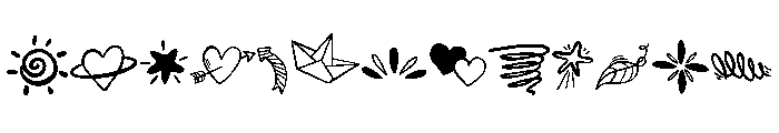 Elements drawing Font LOWERCASE