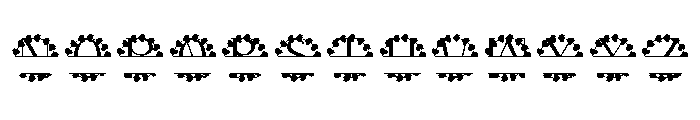 Elenford Split Monogram Font LOWERCASE