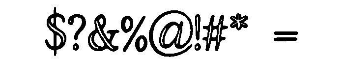 Elephant_Apple Font OTHER CHARS