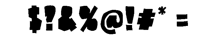 Elephanter regular Font OTHER CHARS