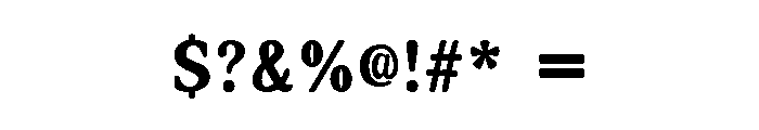 Elfeno Regular Font OTHER CHARS