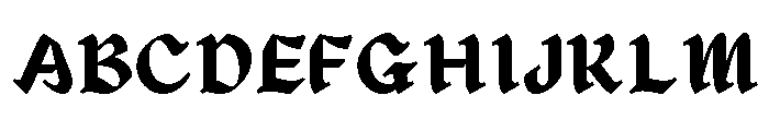 Elgarde Regular Font UPPERCASE