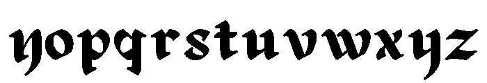 Elgarde Regular Font LOWERCASE