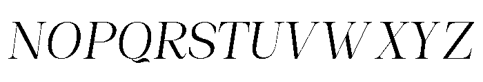 Elian Covaire Italic Font UPPERCASE