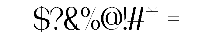 Elian Covaire Regular Font OTHER CHARS