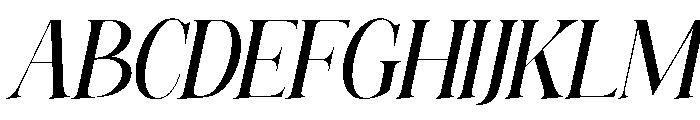 Elighina Serif Slant Italic Reg Font UPPERCASE