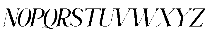 Elighina Serif Slant Italic Reg Font UPPERCASE