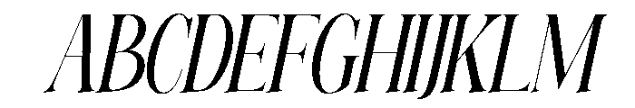 Elighina Serif Slant Scale  Reg Font UPPERCASE