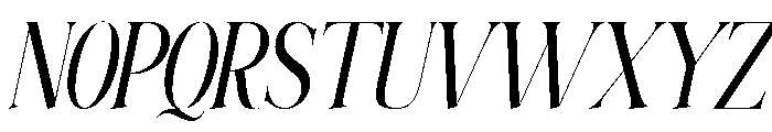 Elighina Serif Slant Scale  Reg Font UPPERCASE