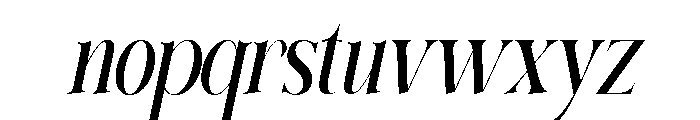 Elighina Serif Slant Scale  Reg Font LOWERCASE