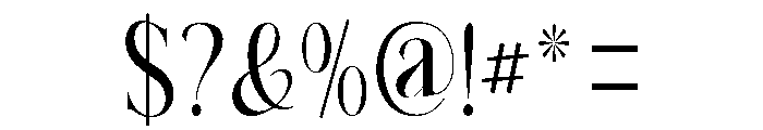 ElighinaSerifScale-Regular Font OTHER CHARS