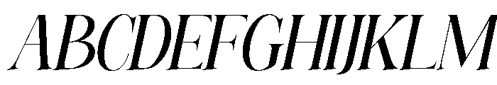 ElighinaSerifSlant-Regular Font UPPERCASE